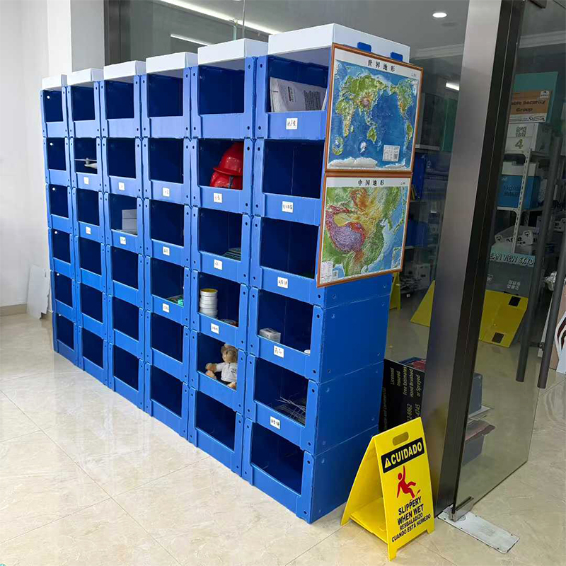 Stackable Correx PP Páirteanna Boird Hollow Pioc Stórála Bin