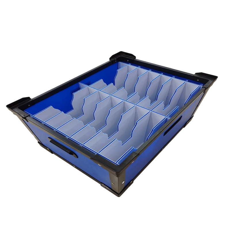 Crate roctha PP Stackable Le Roinnteoirí Sliotán Cuartha